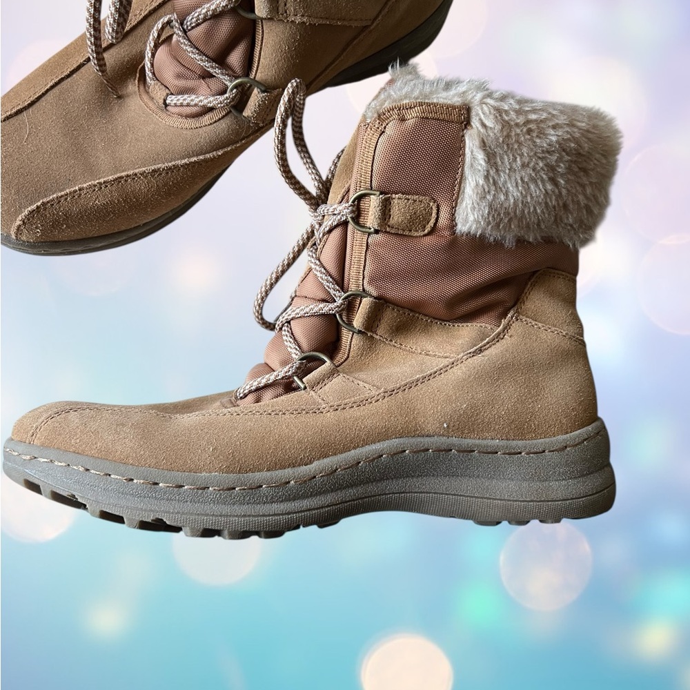 BareTraps Tan Winter Boots with Fur Trim - Picture 8 of 10